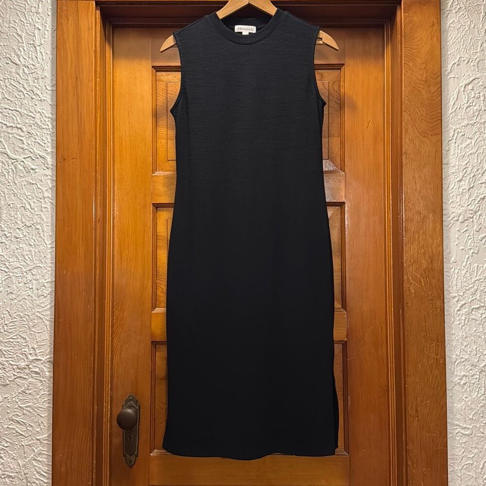 Prologue Black Jersey Knit Sleeveless Midi Dress Women’s Extra Small